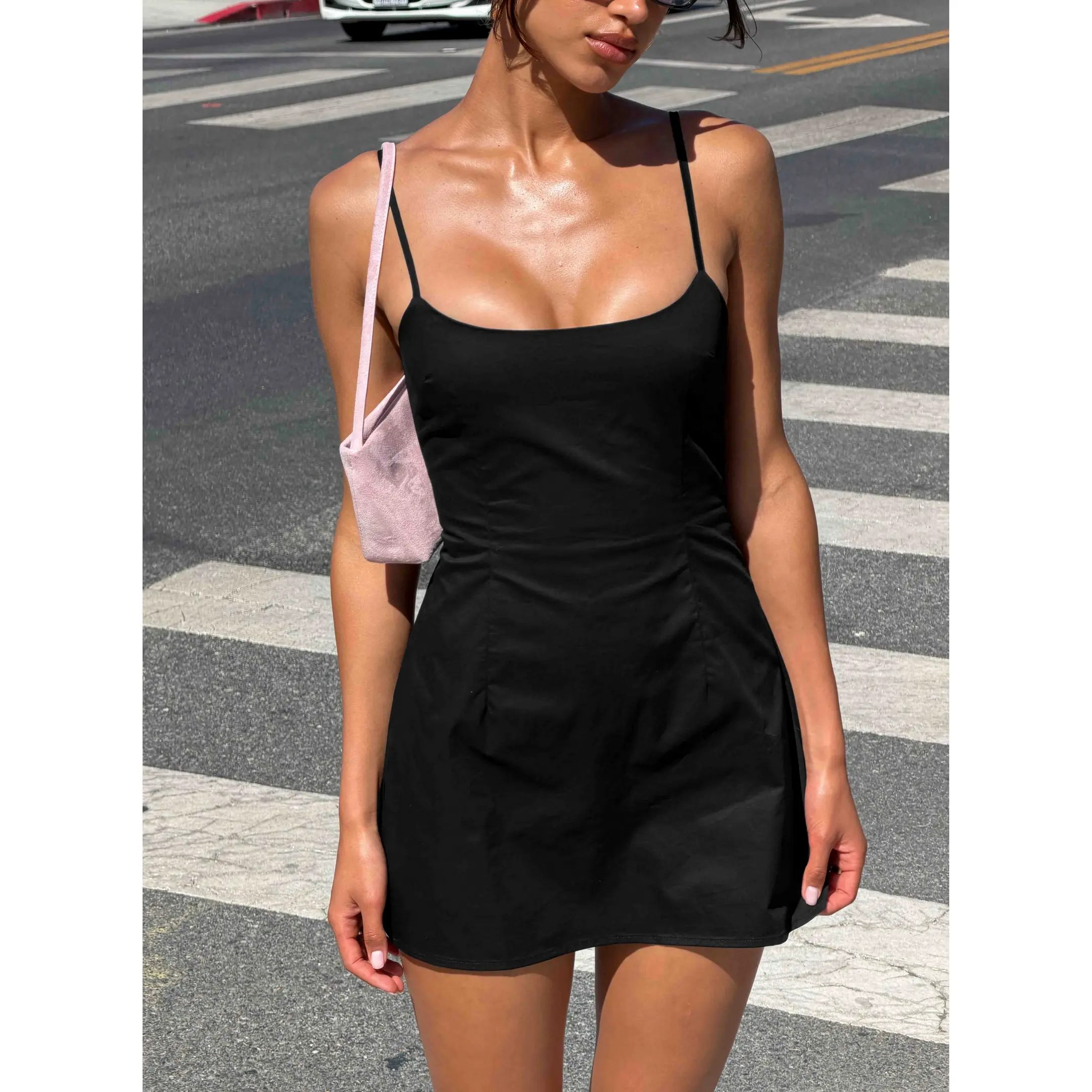 Yumiko Scoop Romper Black