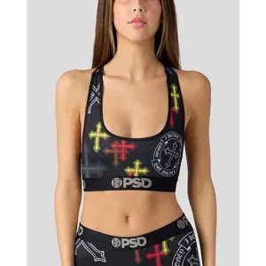 PSD Women's Heart PSD Racerback Sports Bra - Comfortable, Breathable, Ultra-light Fabric
