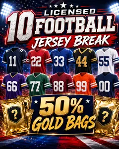 (10) BS Collectibles Licensed NFL Jerseys! 50% Gold Bags! Pick Your Team