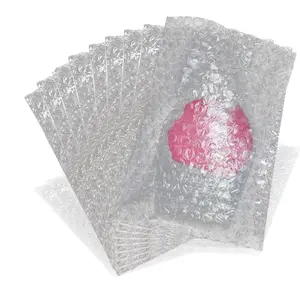 100Pack 6x8 Inch Double-Sided Bubble Out Bags, Premium Cushioning Pouches for Shipping, Moving and Storage