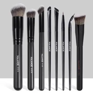 MAANGE 8pcs Makeup Brush Set, Cosmetic Brush Set, Makeup Brushes Set, Makeup Tools with Soft Fiber for Easy Carrying, Foundation Brush Contour Brush Concealer Brush Eyeshadow Brush Eyebrow Brush, Brush Set for Travel