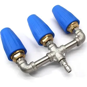 1/4" Triple Turbo Nozzle Pressure Washer,360 °   Rotating Turbo Nozzle Quick Connector 3-in-1 Turbo Nozzle for Power Washer,2.0 Orifice,4000 PSI,cars accessories,car stuff