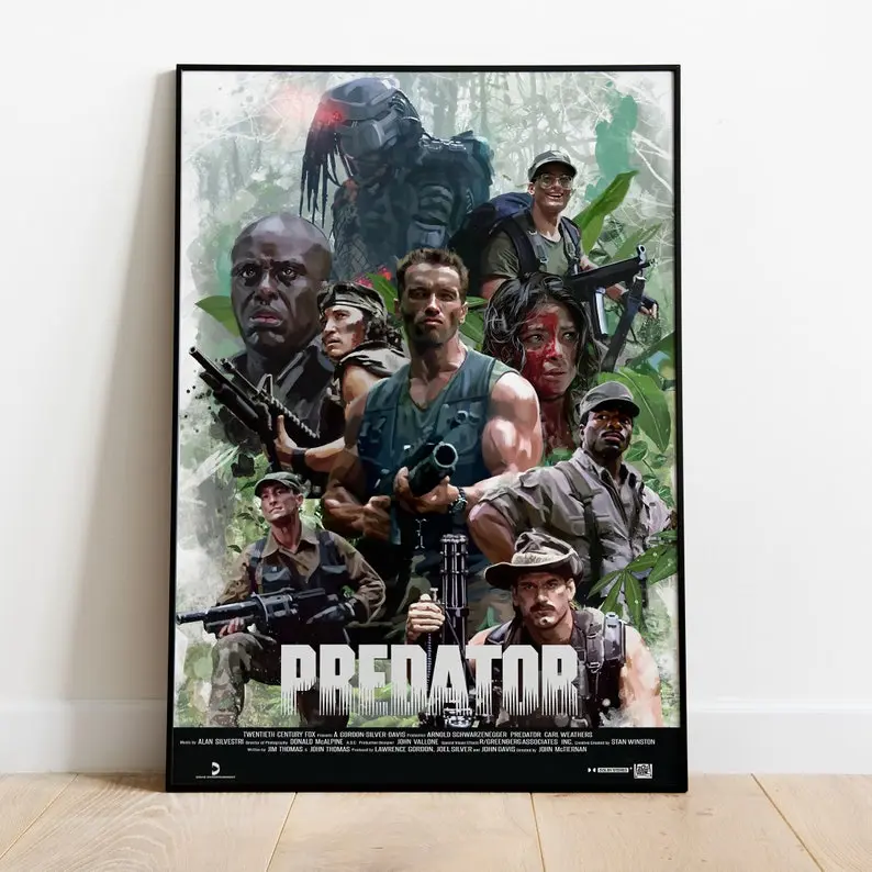 Predator Poster, Movie Print, Wall Art, Gift for Film Fans
