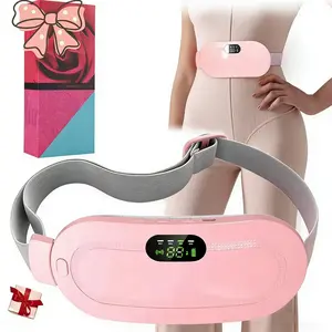 Heating Pad for Period Cramps: Portable Menstrual Heating Belt with 3 Heat Levels & 4 Massage Modes - Wearable Waist Heating Pad for Women Girls
