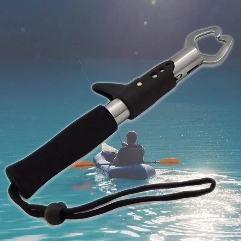Rust Proof Stainless Steel Fish Controller Portable Professional Fish Grip Lip Catcher Folding Pliers Fishing Equipment Fishing Gear Accessories