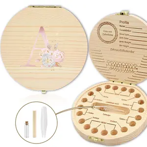 Creative Wooden Tooth Keepsake Box, Milk Teeth Organizer for Boys & Girls, Sturdy & Durable Design, Personalized Gift Idea