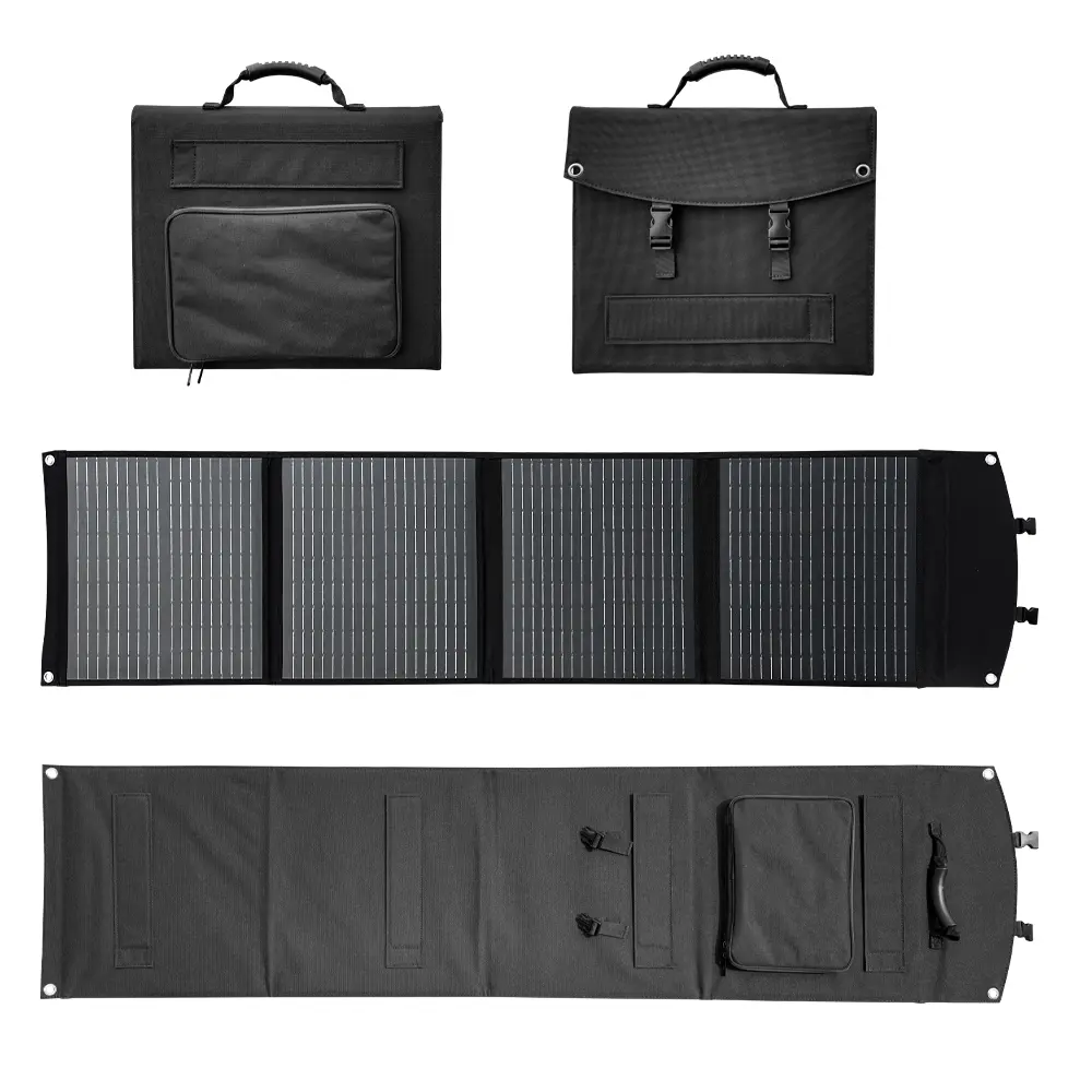 200W Foldable Solar Panel Kit with 18V 200W Home Camping Battery Charger Portable Cost-Effective Solar Power Solution for Outdoor Use