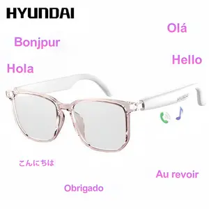 HYUNDAI C8 Pro AI Smart Glasses Wireless Headphone Smart Glasses For Listening To Music & Calling, Support 169 Languages Bluetooth Translation Audio & Video Call Translation Glasses for Women & Men