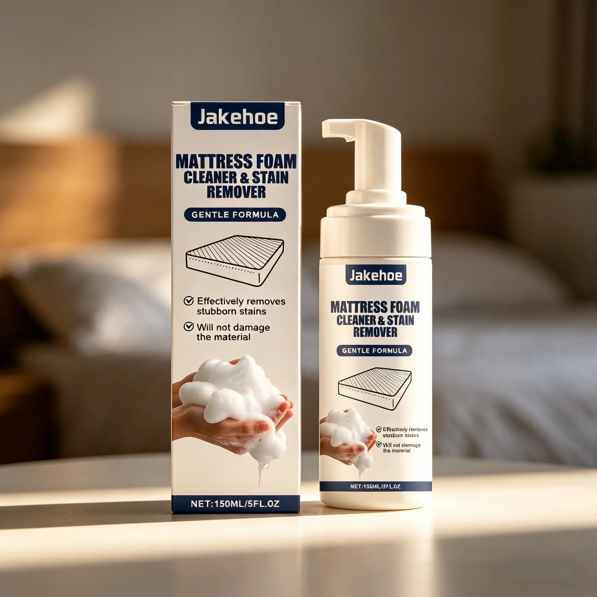 Non-Toxic Mattress Cleaner (150ML), Stain Remover, Effective for Mattresses and Carpets, Removes Oil Stains, Daily Maintenance, Multi-Functional Cleaner, Household Cleaning Products