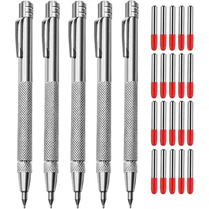 Tungsten Carbide Metal Scribe Scriber Tool & Engraving Pen Set, No Need Sharpening, Metal, Leather, Glass, and Layouts