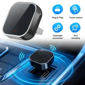 Wireless CarPlay Adapter for iPhone, No Latency Wired to Wireless Dongle, 5G WiFi Auto Connect, USB-C/A, iOS 10+