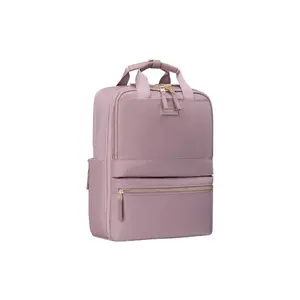 Samsonite Aquarius Fabric Boston Bag with Logo, Zipper Closure and Wet-Dry Compartment for Women in Pink