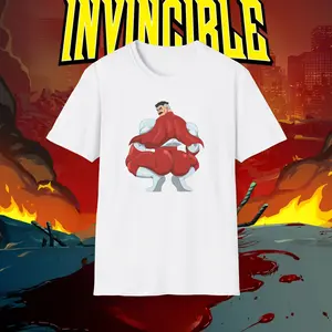 Omni Man Butt Meme T-Shirt, Funny Graphic Tee, Unisex Softstyle Shirt, Gift for Meme Lovers, Viral Video Apparel, Invincible Fan, Cheeked Up