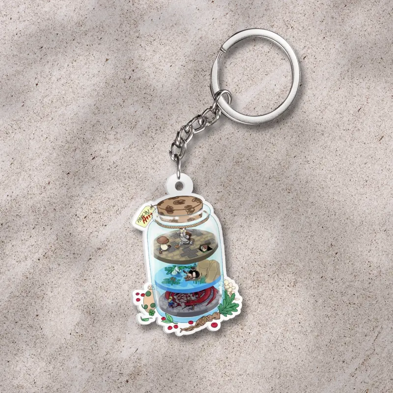 Dungeon meshi keychain: bottle, Dungeon and Dragons keychain