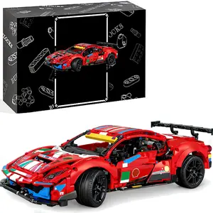 1677 Pieces, 1:10 Technic Champion GT Series Sports Race Car Exclusive Collectible Model, Collectors Set for Adults