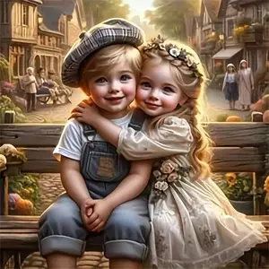 Diamond Painting Boy Mosaic Girl Portrait DIY Picture Of Rhinestones Embroidery Cartoon Decor For Home