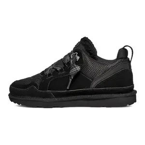 UGG Lowmel Kids 'Black' Unisex Perfect Comfy Sneaker Durable Fashion Footwear Shoe