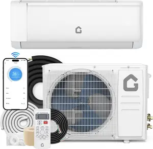 Eco Clean 24000 BTU Mini Split Air Conditioner and Heater - 19 SEER2 Energy Efficient, 230V WiFi Enabled Inverter Aircon, Cooling Strong Airflow, WiFi Aircon Cooler, White Household Large Appliance