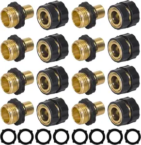 3/4 Inch Garden Hose Fitting Quick Connector Male and Female Set, 4/6 Set, Garden Hose Adapter, Quick Connect Hose Fittings, Garden Hose Connector, Hose Attachment