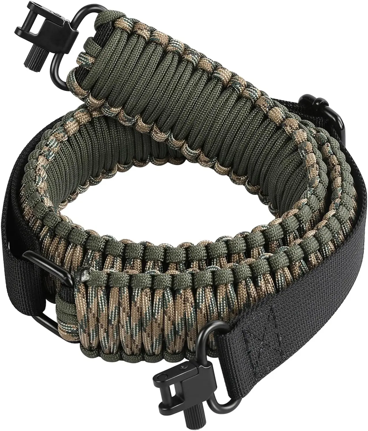 SOMA 2 Point Rifle Sling, 550 Paracord Gun Sling for Rifle with Tri-Lock Swivels and Quick Adjustable Length Strap for Shooting, Hunting and Range