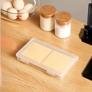1pc Cheese Storage Box, a Sealed Container for Cheese in The Fridge, Designed for Butter Block Storage. It Fits Neatly in The Side Door of The Refrigerator