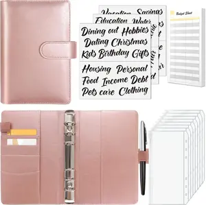Budget Binder with Zipper Cash Envelopes & Expense Sheets for Budgeting and Saving Money, Money Organizer for Cash with Category Labels, Money Saving Binder Cash Wallet Envelope