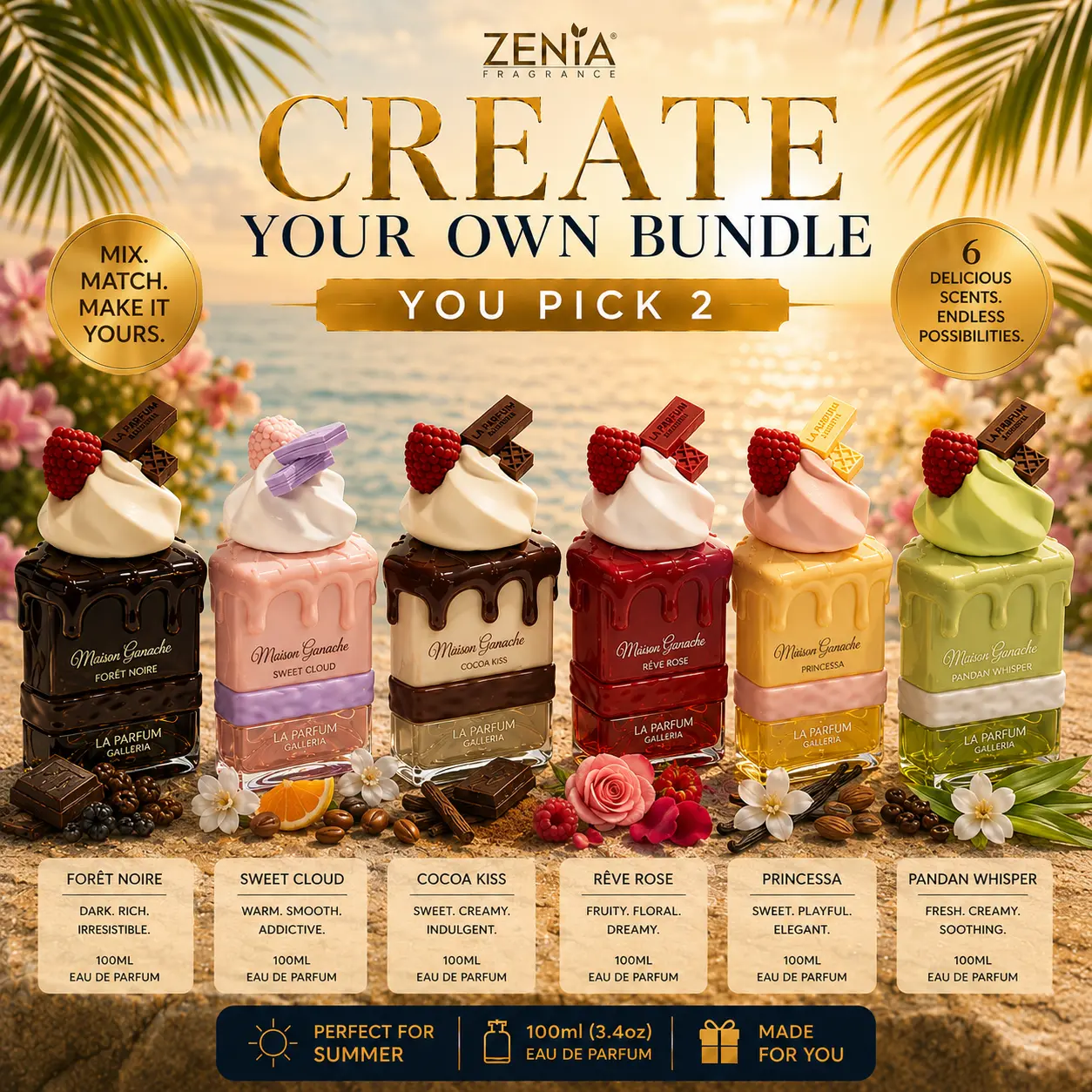 Build Your Own Bundle - Choose Two - Maison Ganache Collection 3.4oz EDP Spray by La Parfum Galleria
