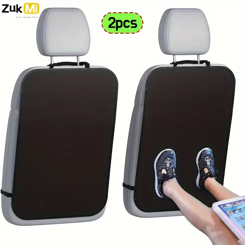 2pcs Car seat backrest kick protector, car seat cover, anti dirt pad, protective pad, anti kick pad, Car seat attachment, Travel