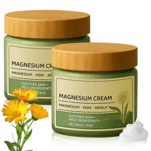 Magnesium Cream with MSM & Arnica, Nerve Relief Magnesium Cream Mild Ingredients for Skin Soothing, Daily Body CareCream