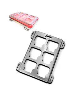 Mounting Plate for Milwaukee Packout toolbox, Single Half Width, Aluminum 1/8" 11ga