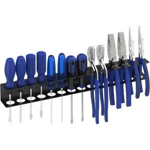 Wall-Mounted Screwdriver and Pliers Storage Rack, Multi-Purpose Tool Holder for Garage Workstations, Organize Your Toolbox and Workshop, Construction Tool Organizer