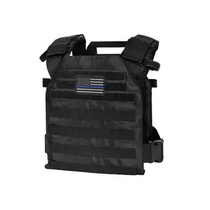 Lightweight adjustable vest, tactical training outdoor plate carrier with patch, casual zippered chest bag for outdoor sports day, fashionable vest bag for daily use