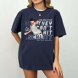 They Can't Hit Schlitt Cam Schlittler Baseball T Shirt,  Baseball T-Shirt