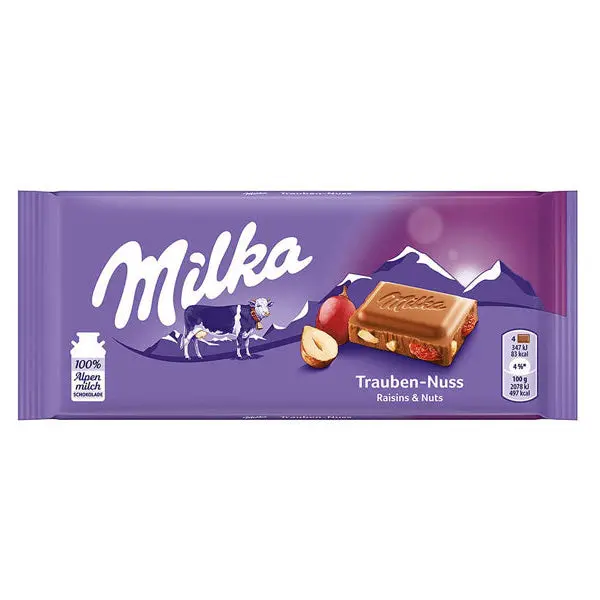 Chocolate Milk with Raisin and Nuts – 3.53 oz (100gr)