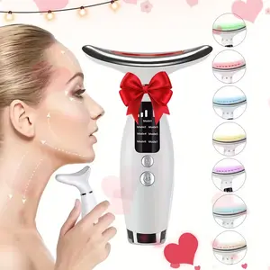 The new popular seven color neck beauty device is a compact USB massager that reduces wrinkles, lifts and tightens the neck, removes nasolabial folds, and is an ideal choice for home items