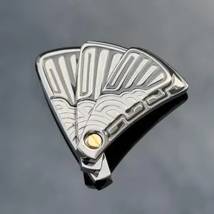 Portable Metal Fidget Spinner Toy, 1 Count Creative Fidget Stress Relief Toy for Adults, Stress Relieving Accessory, Funny Gifts for Friends