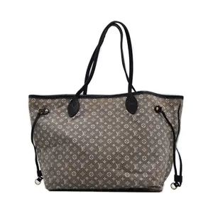 Pre-owned Louis Vuitton denim Shoulder Bags Monogram Canvas Mini Lin Neverfull MM Tote Bag (4900000151626)