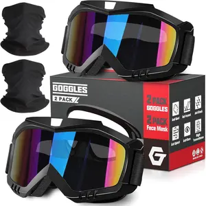 Goggles ATV Goggles, OTG Dirt  Goggles  UV400 Motocross Offroad Skiing Goggles for Adults Youth