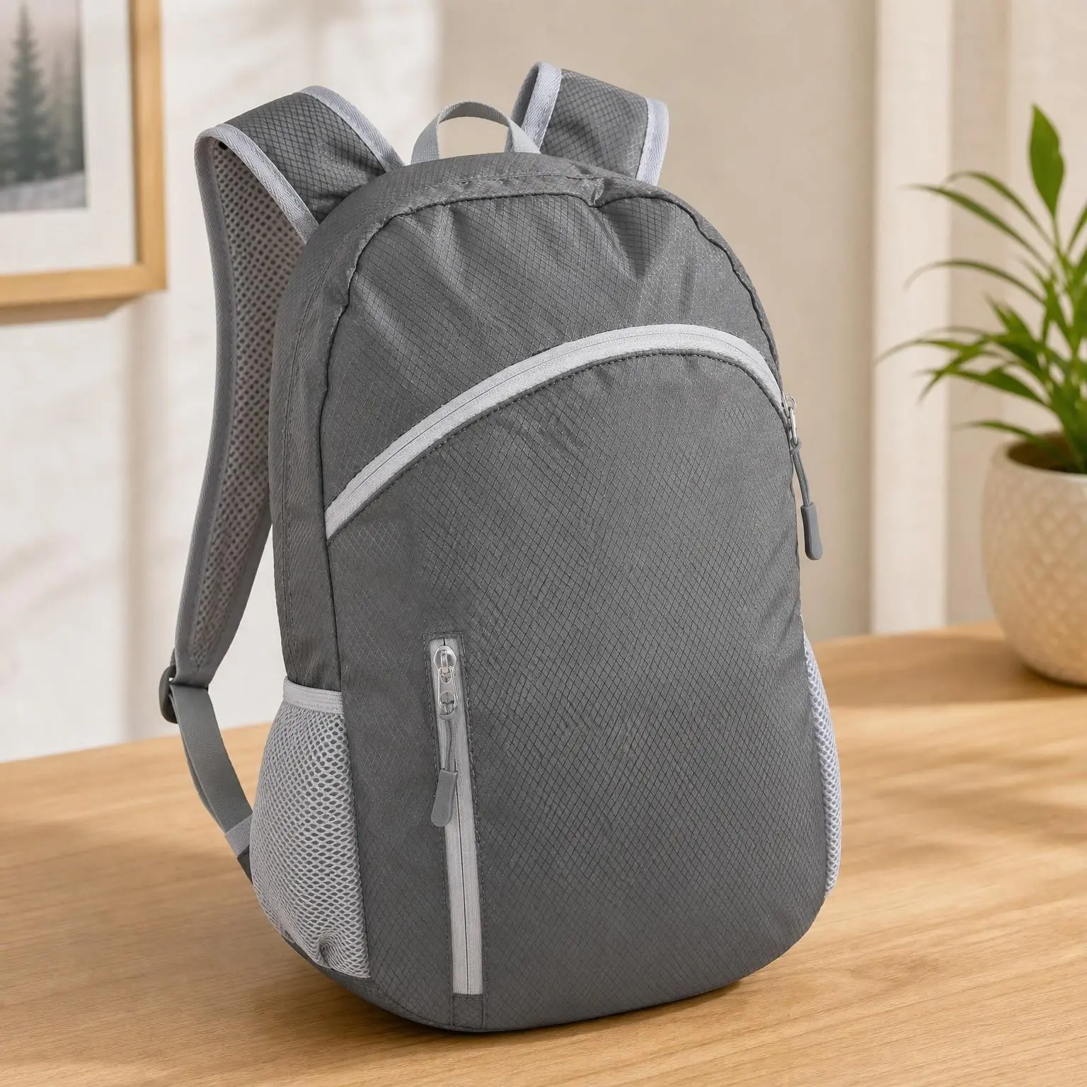 35L Foldable Waterproof Backpack for Outdoor Sports Travel with Wet Clothes Compartment Packable