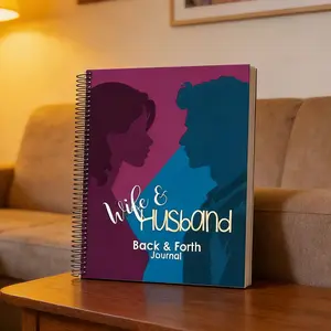 Couples Back and Forth Journal Spiral Notebook Journal - Couples Communication Planner for Daily Dialogue, Shared Memories & Relationship Growth, Ideal Valentine or Anniversary Present