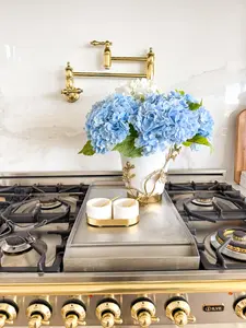 White and Gold Branch Kitchen Utensil Holder