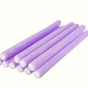 10PCS Flexible Heatless Hair Rollers - Bendy Twist Curling Rods For DIY Soft Foam Curls - Hair Styling Tools For Natural And Salon-Quality Results Heatless Hair Curlers