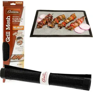 Camerons Grilling Mesh (13.25"x18")- Heavy Duty 100% Nonstick Reusable Cooking Mesh Sheet- Use in Outdoor Grill & Indoor Oven - Heat Safe up to 500° F