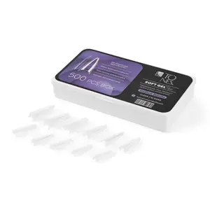 TONES Soft Gel Tips Medium Stiletto - 500pcs Box for Effortless Application Salon-Quality Nail Extensions Quick & Easy Pre-Shaped Tips