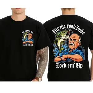 Lock Em Up Ver Double Sided Shirt, Fashion Cotton, Full Colors, Full Sizes, For Men, For Women