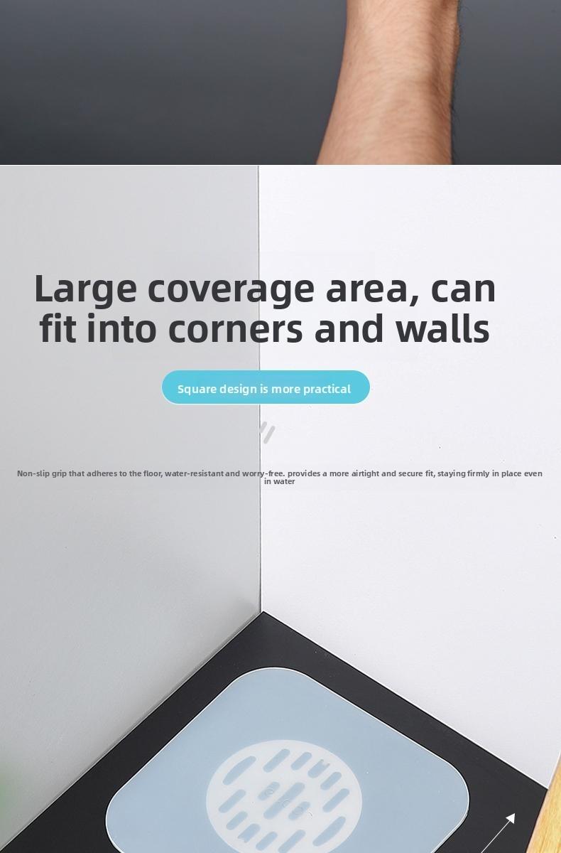 Drain Cover - Bathroom Underfloor Drain Odor Prevention and Deodorization Device - Insect Repellent Drain Outlet Sealing Silicone Pad - Bathroom