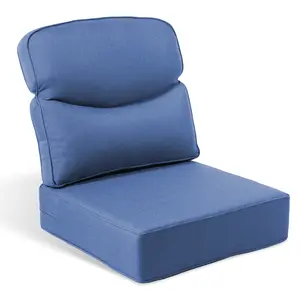 Belord Luxury 6" Thick Outdoor Cushion Set - 24 x24 Inch 28D Sponge Filling Fade-Resistant Chair Cushion, Spill Proof Removable Patio Furniture Replacement Cushion for Sofa Bench Swing