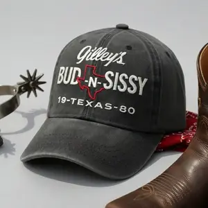 Texas 1980 Cowboy License Plate Hat - Retro Urban Vibes Baseball Cap, Embroidred Logo Vintage Cap Hat