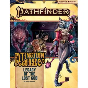 Paizo PZO90152 Pathfinder 2nd Edition Role Playing Game - AP, Legacy of the Lost God, 2x6 Format, Carnival Heroes Adventure, Extinction Theme, New Monsters