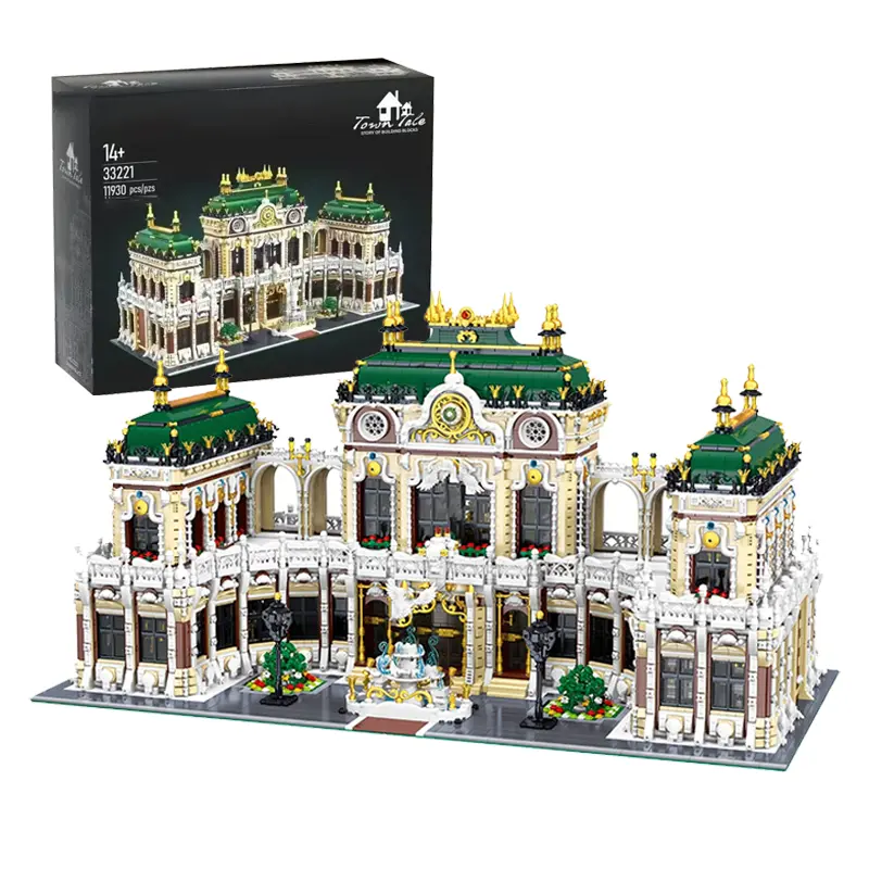 Luxurious Castle Building Blocks Set, high difficulty MOC Architecture Street View Building Blocks Model, Creative DIY collection ornaments, ideal choice Christmas/ Birthday/ Halloween/ New Year gifts, 11930PCS homedecor
